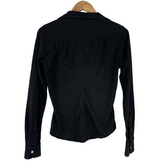 Frank & Eileen NWOT Eileen Woven Button Up in Blackout Stonewashed Denim Size XS - Picture 6 of 13